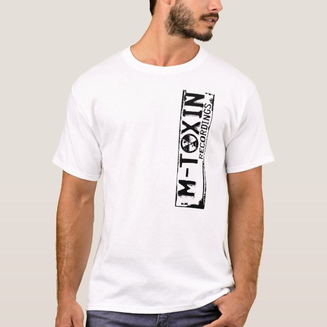 T-shirt Logotipo do branco da M-Toxina (Frente)