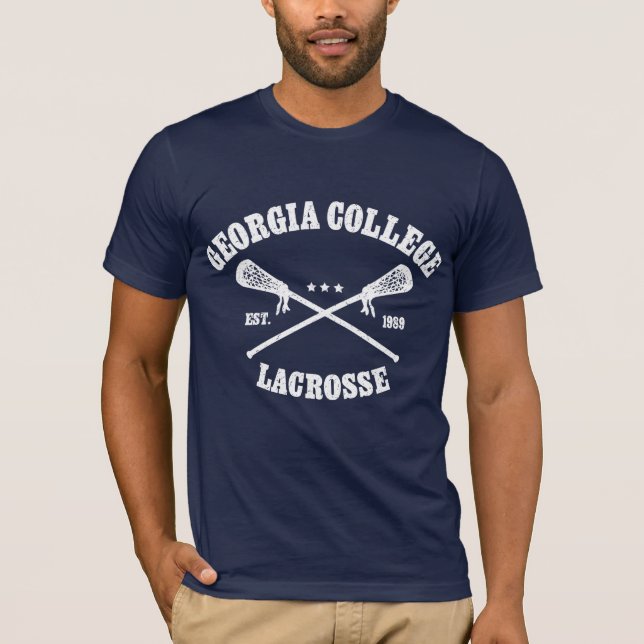 T-shirt logotipo do lacrosse (Frente)
