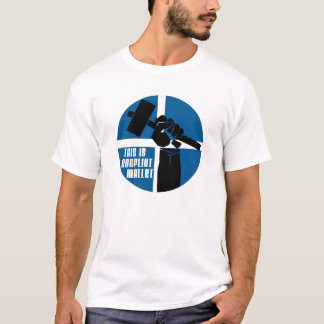 T-shirt Logotipo do malho do conflito