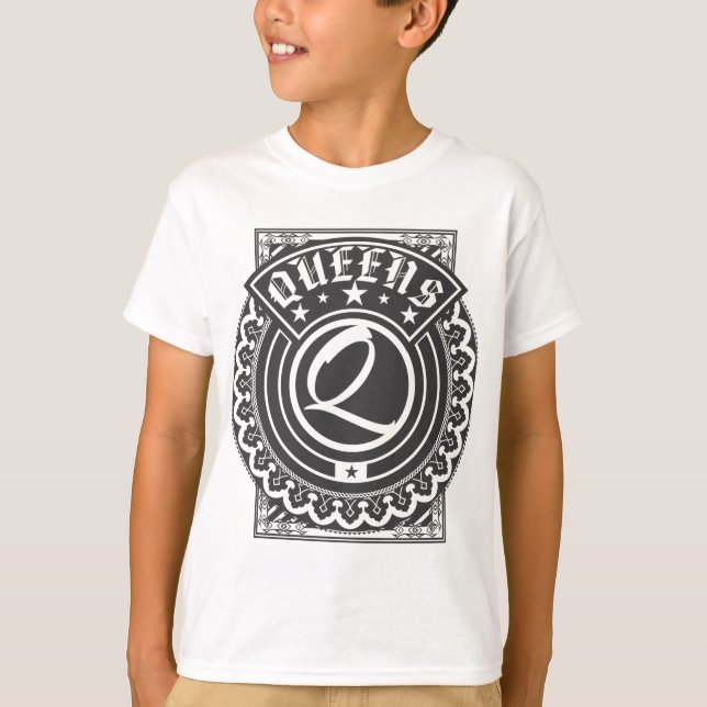 T-shirt Logotipo do Queens (Frente)
