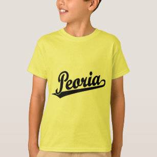 T-shirt Logotipo do roteiro de Peoria no preto