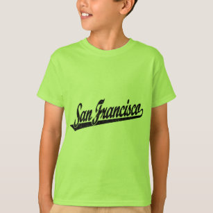 T-shirt Logotipo do roteiro de San Francisco no preto