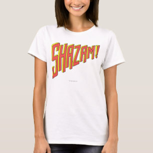 T-shirt Logotipo do Shazam Vermelho/Amarelo