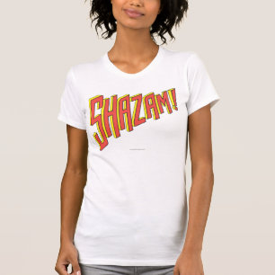 T-shirt Logotipo do Shazam Vermelho/Amarelo