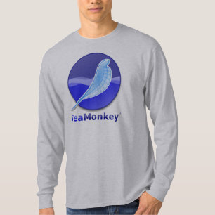 T-shirt Logotipo do texto de SeaMonkey