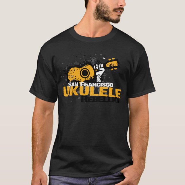 T-shirt logotipo do Ukulele do sf (Frente)