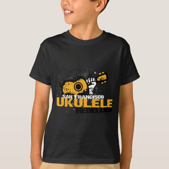 T-shirt logotipo do Ukulele do sf (Frente)