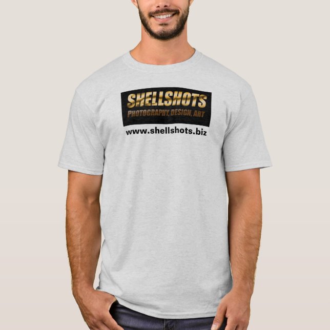 T-shirt logotipo dos shellshots, www.shellshots.biz (Frente)