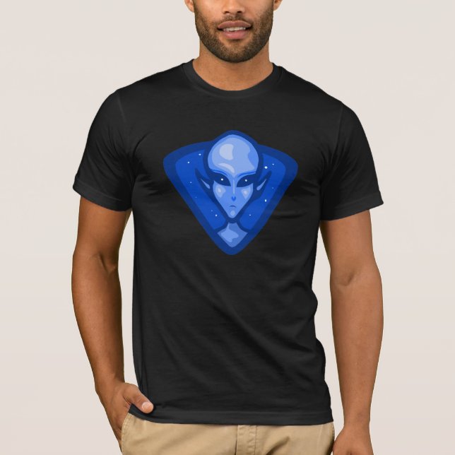 T-shirt Logotipo estrangeiro azul (Frente)