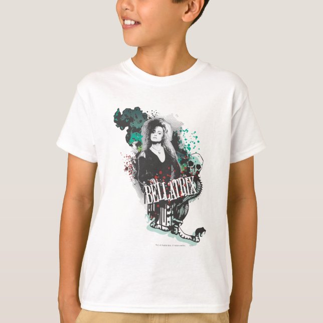 T-shirt Logotipo Gráfico de Bellatrix Lestrange (Frente)