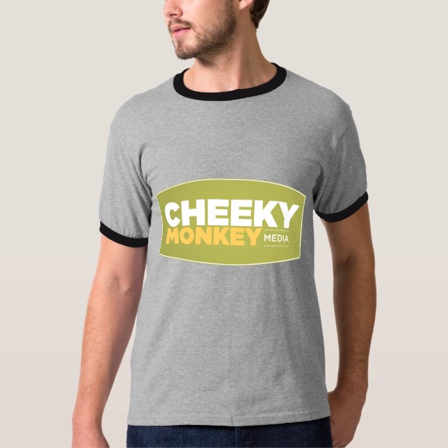 T-shirt Logotipo insolente do macaco (Frente)