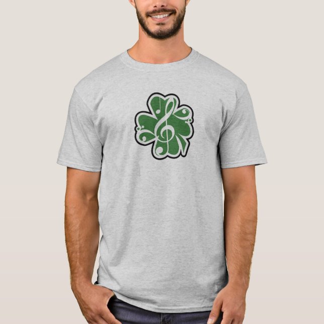 T-shirt Logotipo irlandês da música (Frente)