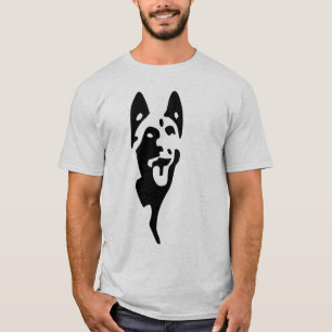 t-shirt logotipo malinois cabeça
