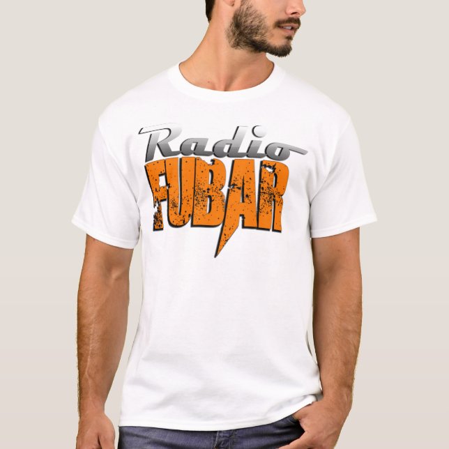 T-shirt Logotipo novo RadioFUBAR (Frente)