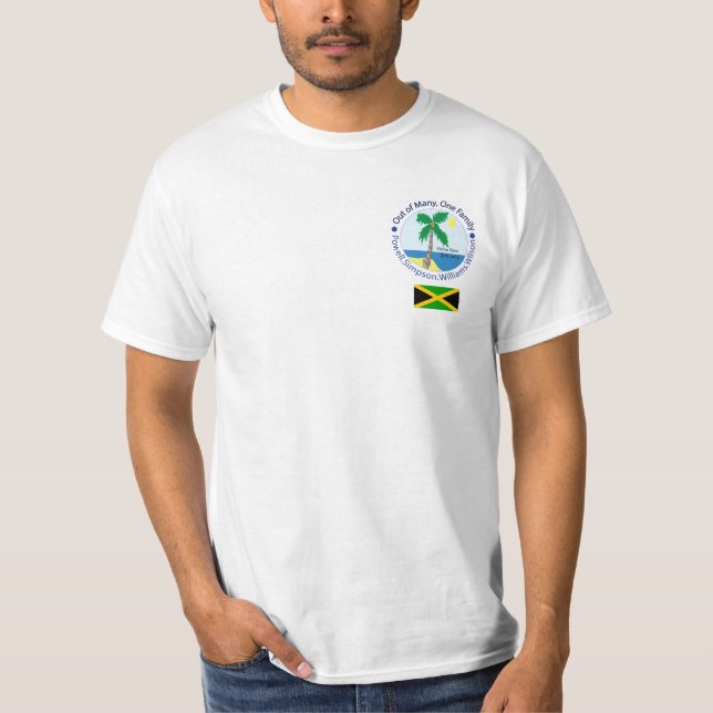 T-shirt Logotipo pequeno de uma família (Frente)