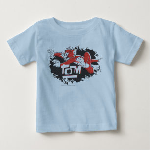 T-shirt Logotipo preto e vermelho de Tom