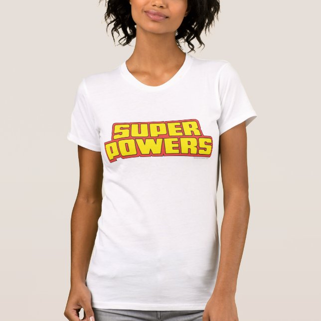 T-shirt Logotipo Super Powers™ Amarelo (Frente)
