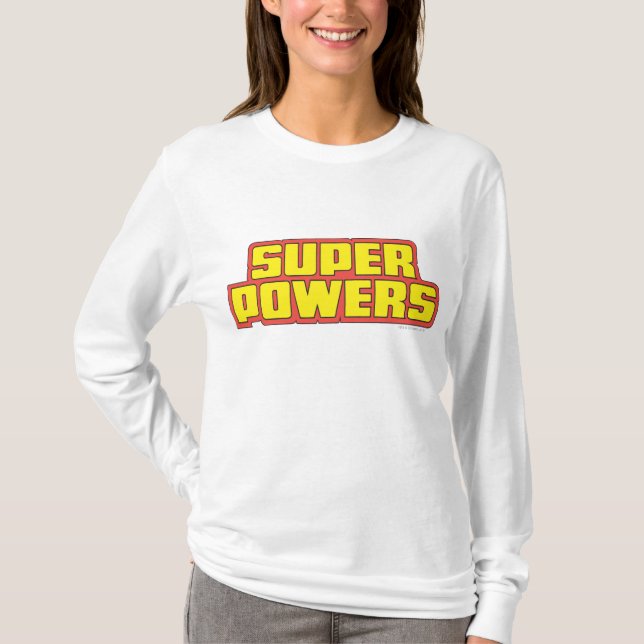 T-shirt Logotipo Super Powers™ Amarelo (Frente)