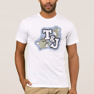 T-shirt Logotipo Tom e Jerry T&J