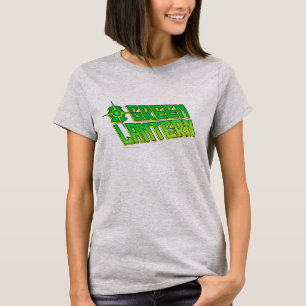 T-shirt Logotipo verde da lanterna - inclinado
