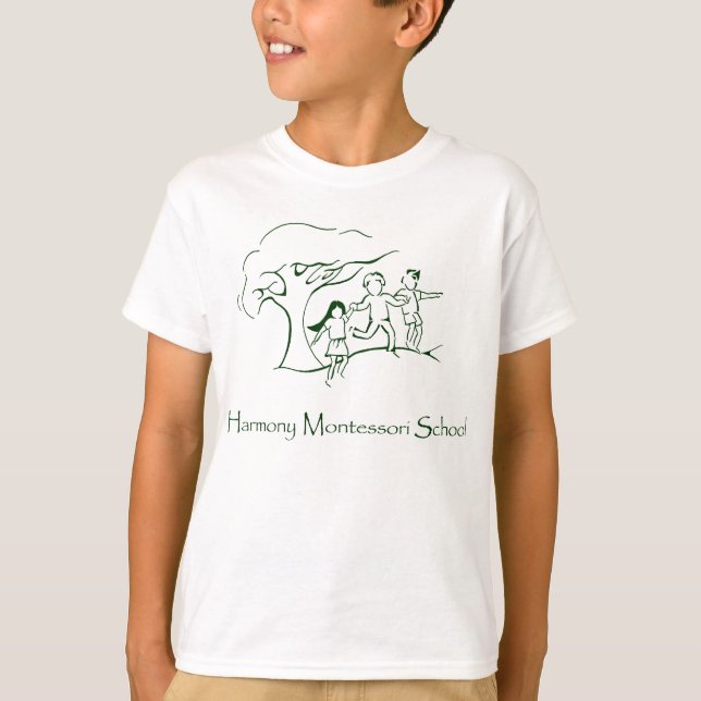 T-shirt LOGOTIPO verde do HMS (Frente)