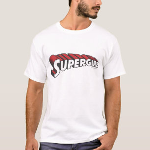 T-shirt Logotipo vermelho e branco da Supergirl