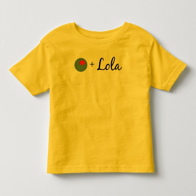T-shirt Lola verde-oliva (Frente)