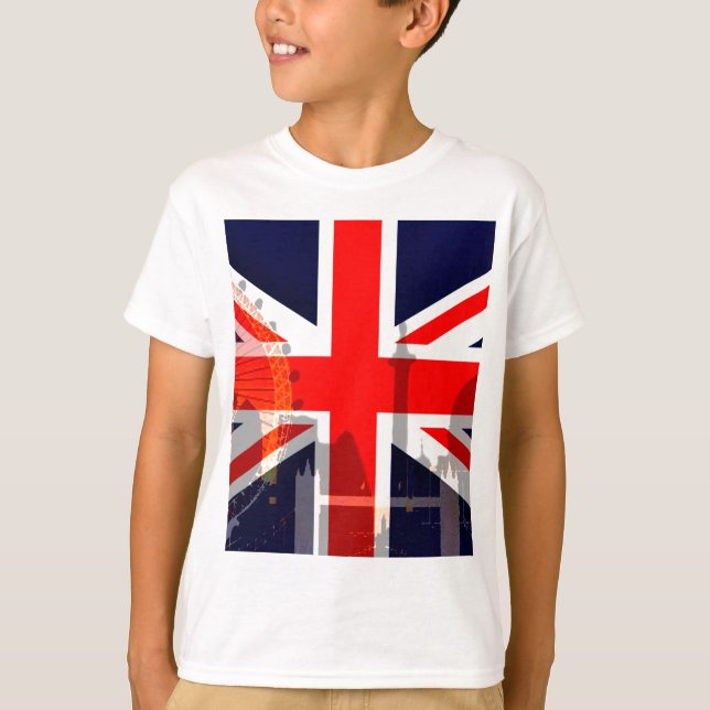 T-shirt London-British Flag_ (Frente)