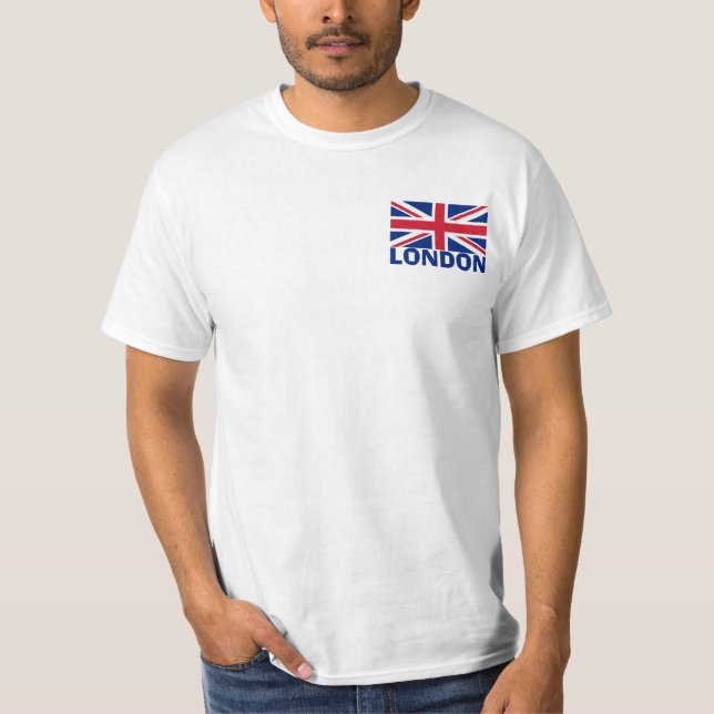T-shirt Londres em Blue (Frente)