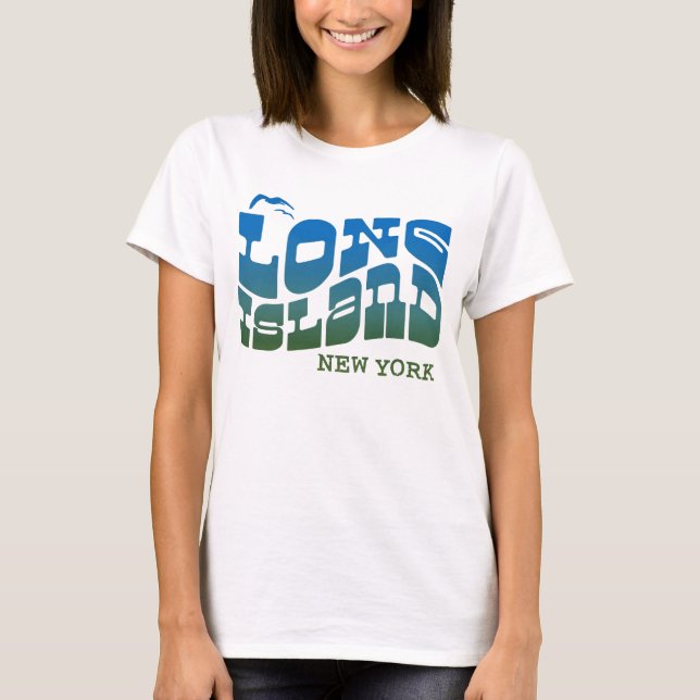 T-shirt Long Island New York (Frente)