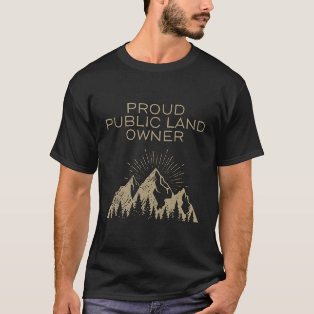 T-Shirt Long Sleeve, Proprietário Público Orgulhos (Frente)