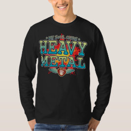 T-Shirt Longa Com Alma De Metal Pesado