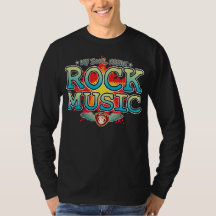 T-Shirt Longa Com Alma De Música Rock