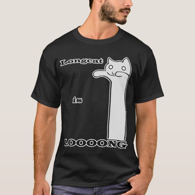 T-shirt Longcat é longo (Frente)