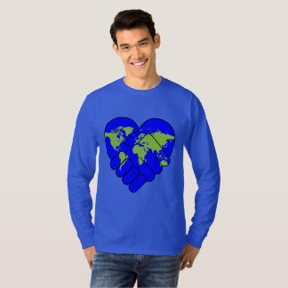 T-shirt longo básico da Capa dos homens