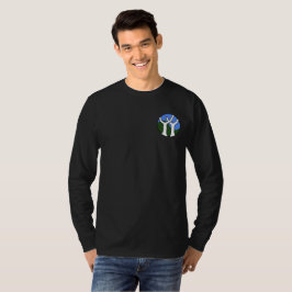 T-shirt longo básico da Capa dos homens