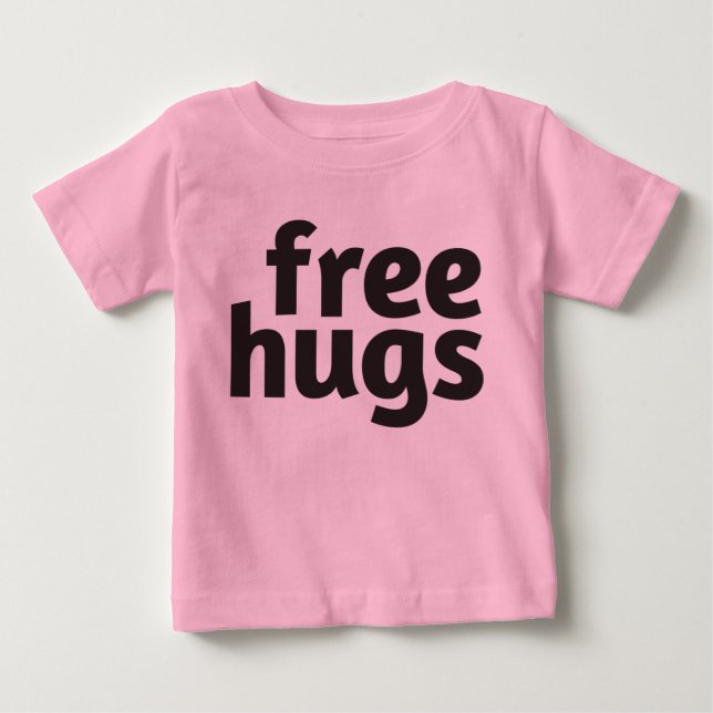 T-shirt longo da Capa da criança livre dos abraços (Frente)
