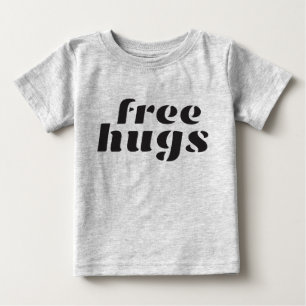 T-shirt longo da Capa da criança livre dos abraços
