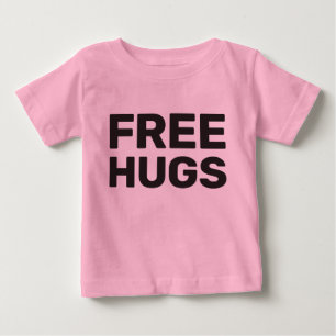 T-shirt longo da Capa da criança livre dos abraços