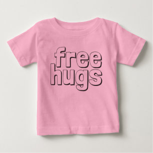 T-shirt longo da Capa da criança livre dos abraços