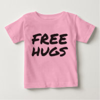 T-shirt longo da Capa da criança livre dos abraços