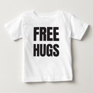 T-shirt longo da Capa da criança livre dos abraços