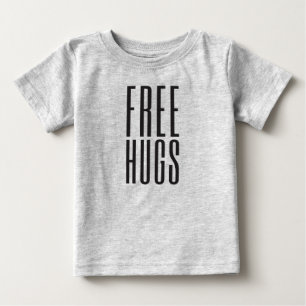 T-shirt longo da Capa da criança livre dos abraços