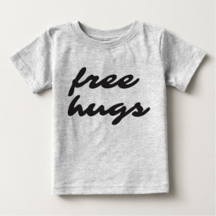 T-shirt longo da Capa da criança livre dos abraços