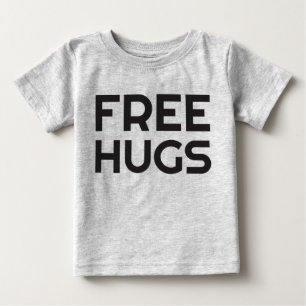 T-shirt longo da Capa da criança livre dos abraços