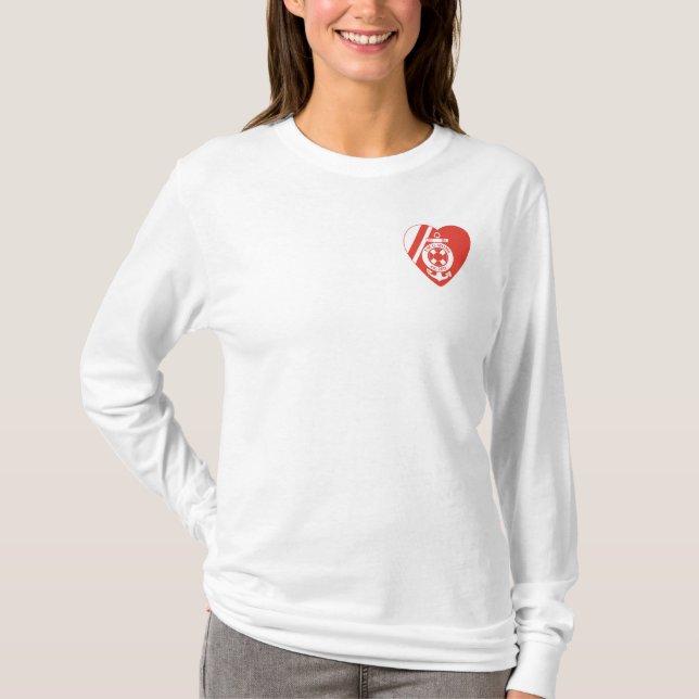 T-shirt longo da Capa da divisão das mães de USCG (Frente)