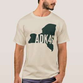 T-shirt longo da Capa da lista dos picos altos de
