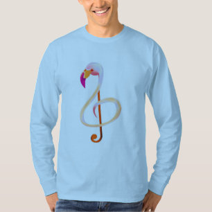 T-shirt longo da Capa da nota da música do