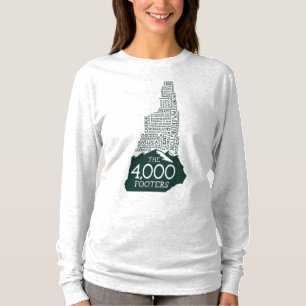 T-shirt longo da Capa das mulheres dos pés de