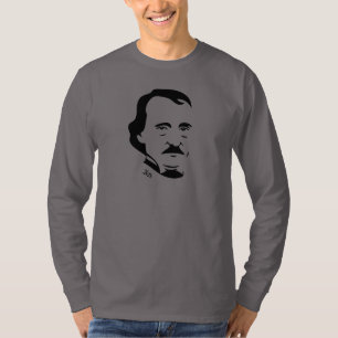 T-shirt longo da Capa de Edgar Allan Poe